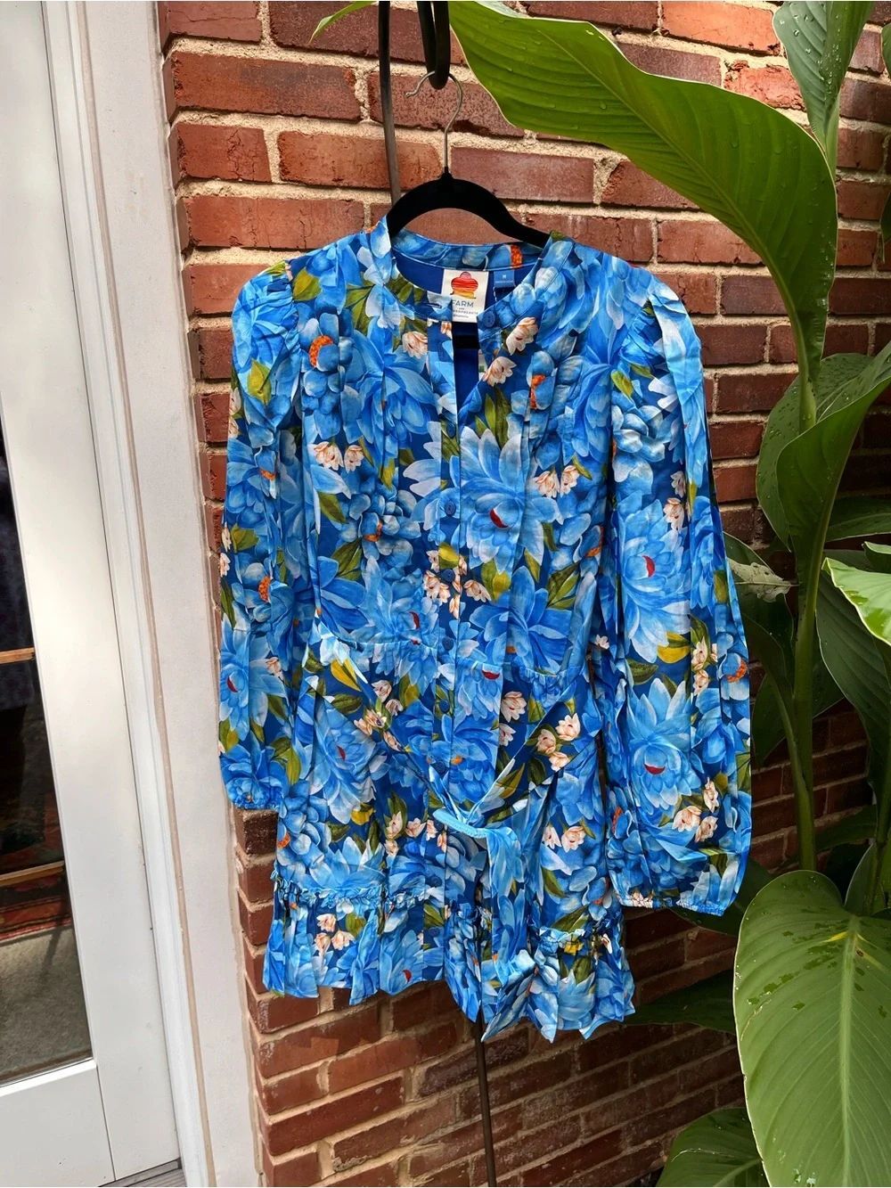FARM Rio Printed Long Sleeve Swing Dress NWT - Picture 7 of 12